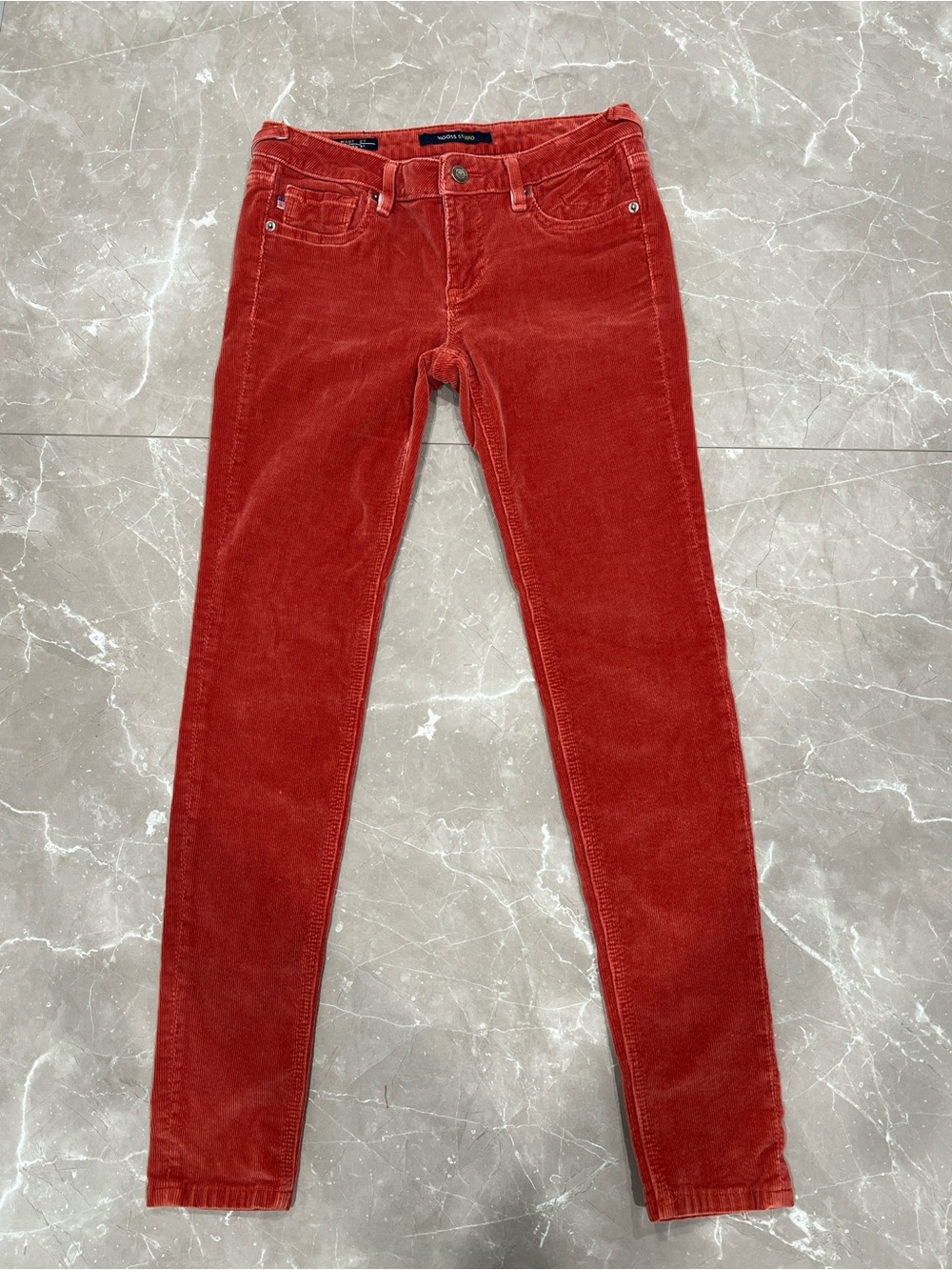 Vigoss Studio Burnt Orange Corduroy Skinny Jeans – Size 27x31